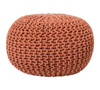 Beliani Pouffe Conrad Cotton Copper 50 Cm 50 Cm 35 Cm