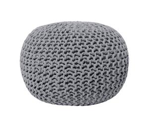 Beliani Pouffe Conrad Cotton Grey