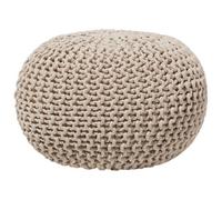 Beliani Pouffe Conrad Cotton Light Beige