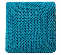 Beliani Pouffe Conrad Cotton Sea Blue