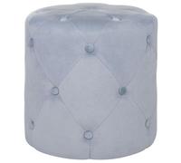 Beliani Pouffe Corolla Velvet Light Grey