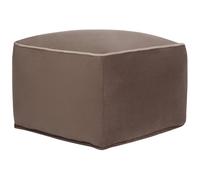 Beliani Pouffe Dareyn Velvet Brown