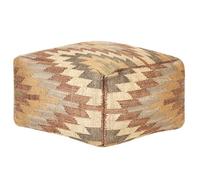 Beliani Pouffe Deepor Jute Multicolour