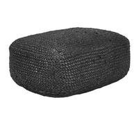 Beliani Boho Pouffe Isarda Jute Black