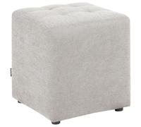 Beliani Pouffe Kansas Fabric Light Grey