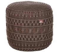 Pouffe Macramé THAKOT Cotton Brown