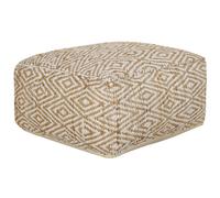 Beliani Pouffe Maski Fabric Beige