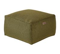 Beliani Pouffe Mukki Fabric Olive Green