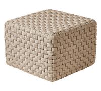 Beliani Pouffe Nalli Synthetic Material Taupe