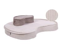 Beliani Pouffe Nili Velvet Light Beige