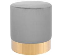 Beliani Pouffe Sophia Velvet Light Grey