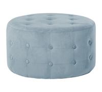 Beliani Pouffe Tampa Velvet Light Grey