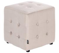 Beliani Pouffe Wisconsin Velvet Light Beige