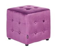 Beliani Pouffe Wisconsin Velvet Purple