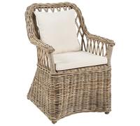Beliani Rattan Garden Chair Natural Maros Ii