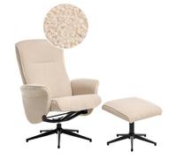 Beliani Recliner Chair JAPET Boucle Beige