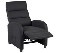Beliani Recliner Chair Otus Fabric Black