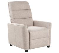 Beliani Recliner Chair Sande With Footrest Fabric Taupe