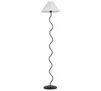 Beliani Retro Floor Lamp Jikawo Metal Black