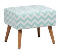 Beliani Retro Footstool Mint Green Manteo