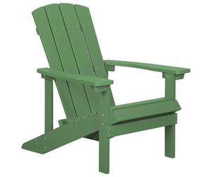 Beliani Retro Garden Chair Adirondack Green