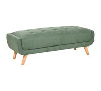 Beliani Retro Ottoman Habo Fabric Green