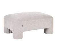 Beliani Retro Ottoman Hogbo Fabric Beige