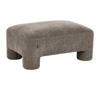 Beliani Retro Ottoman Hogbo Fabric Brown