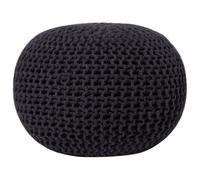 Beliani Retro Pouffe Conrad Cotton Black