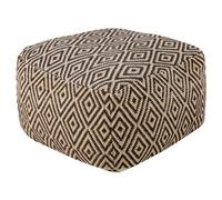 Beliani Retro Pouffe Manisa Wool Brown