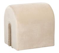 Beliani Retro Pouffe Modoc Velvet Beige