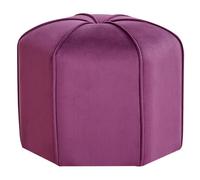 Beliani Retro Pouffe Wishek Velvet Purple