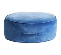 Beliani Retro Pouffe Yulle Velvet Blue
