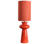 Beliani Retro Table Lamp Oteros Red