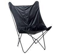 Beliani Retro Velvet Armchair Black Nybro