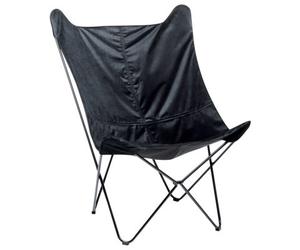 Beliani Retro Velvet Armchair Black Nybro