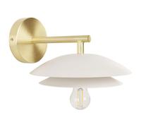 Beliani Retro Wall Lamp Lasolo Metal White
