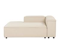 Beliani Right-Hand Chaise Longue Ardal Fabric Beige