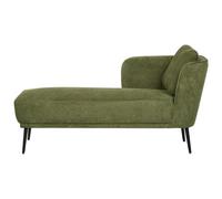 Beliani Right-Hand Chaise Longue Artheze Fabric Dark Green