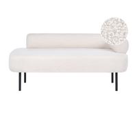 Beliani Right-Hand Chaise Longue Mirmande Boucle Off-White