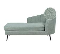 Beliani Right-Hand Chaise Lounge Allier Boucle Green