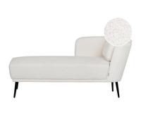 Beliani Right-Hand Chaise Lounge Artheze Boucle Off-White