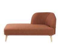 Right-Hand Chaise Lounge TANLAY Fabric Golden Brown