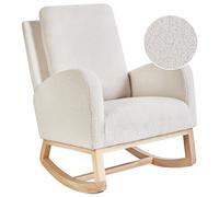 Beliani Rocking Chair Alsta Boucle Off-White