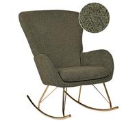 Rocking Chair ANASET Boucle Dark Green
