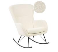 Beliani Rocking Chair Anaset Boucle Light Beige