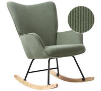 Rocking Chair ARSET Corduroy Dark Green