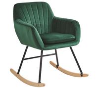 Rocking Chair LIARUM Velvet Emerald Green