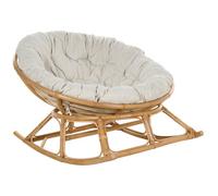 Beliani Rocking Chair Orvieto Rattan Natural