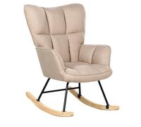 Rocking Chair OULU Fabric Beige